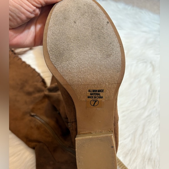 Over the Knee Chocolate Boots - Picture 8 of 12